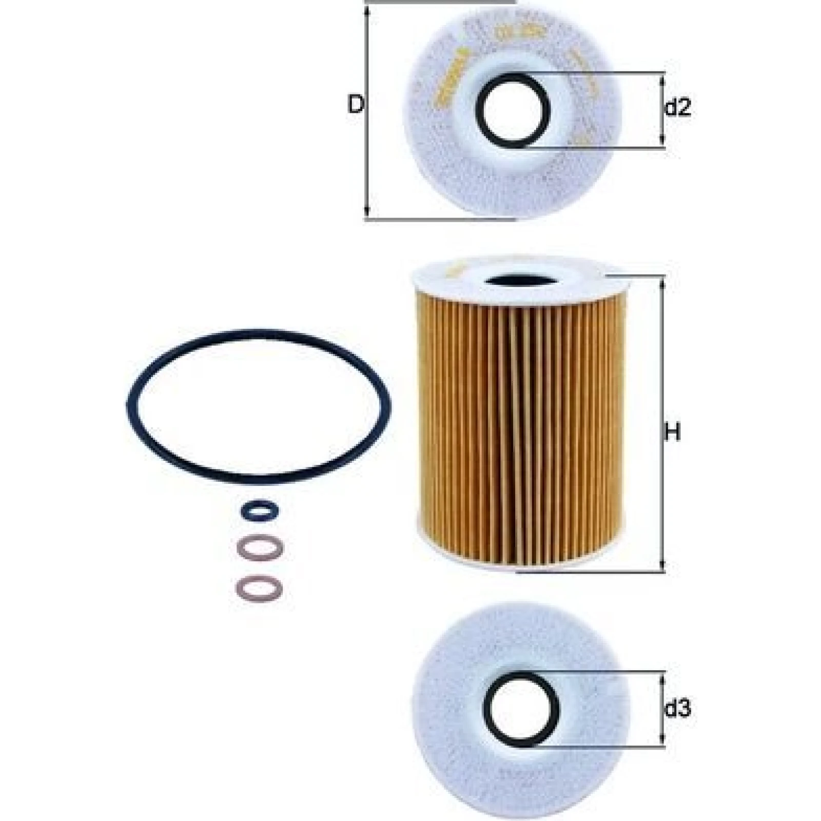 MAHLE Ölfilter OX 254D2