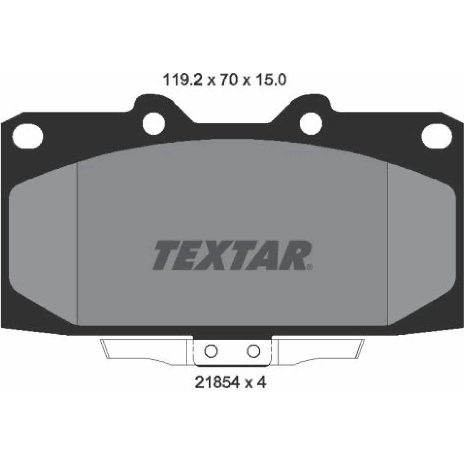 Bremsbelagsatz Subaru P. Impreza 94-00 2.0 Turbo 4Wd 2185401