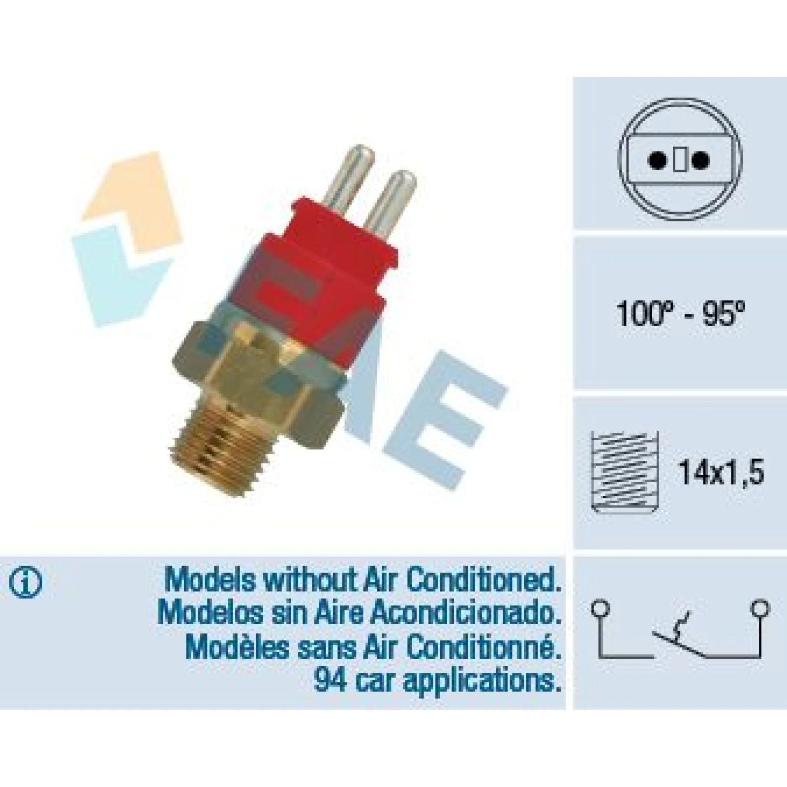 FAE Temperaturschalter, Kühlerlüfter 36250