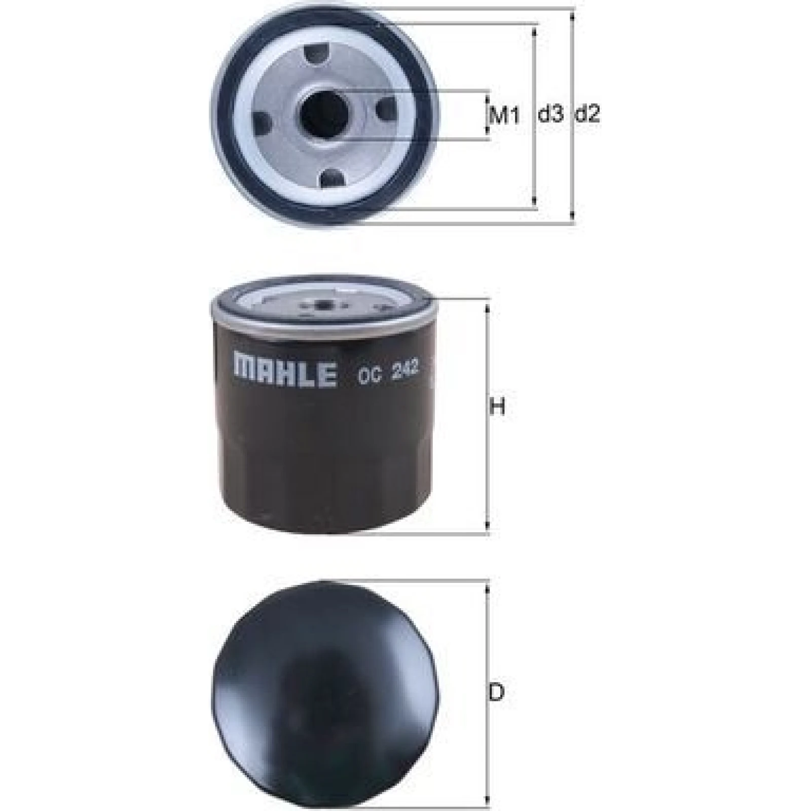 MAHLE Ölfilter OC 242