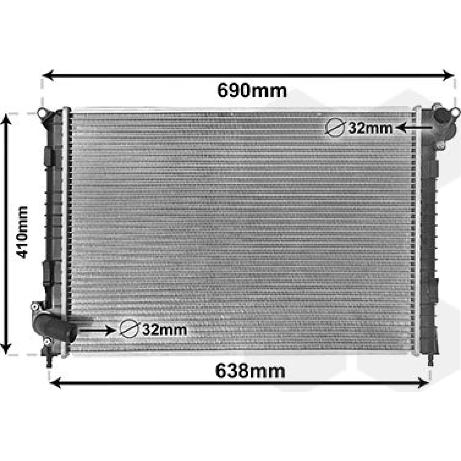 VAN WEZEL Kühler, Motorkühlung 06002314