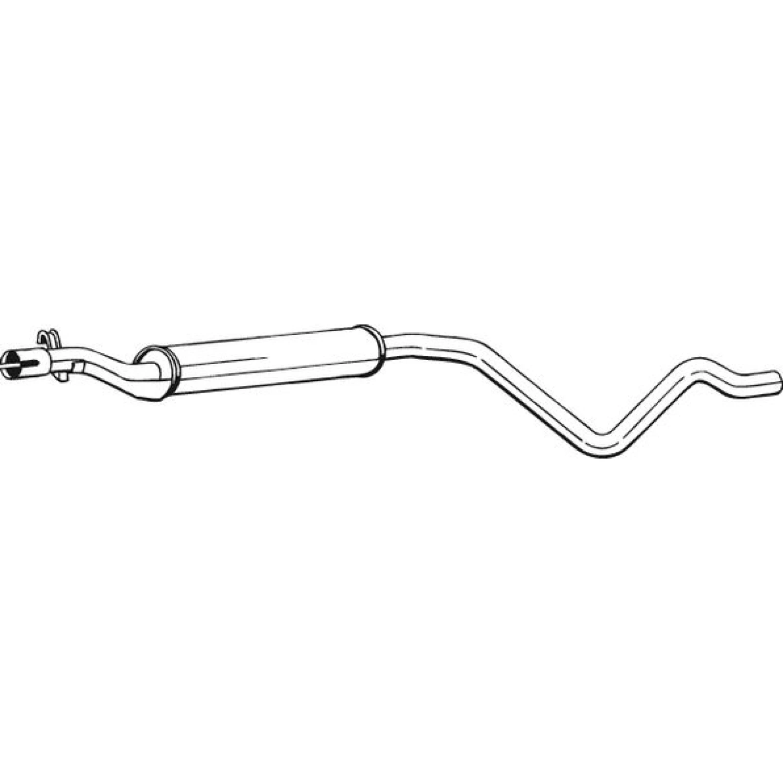 Bosch Automotive Auspuffschalldämpfer 282-509