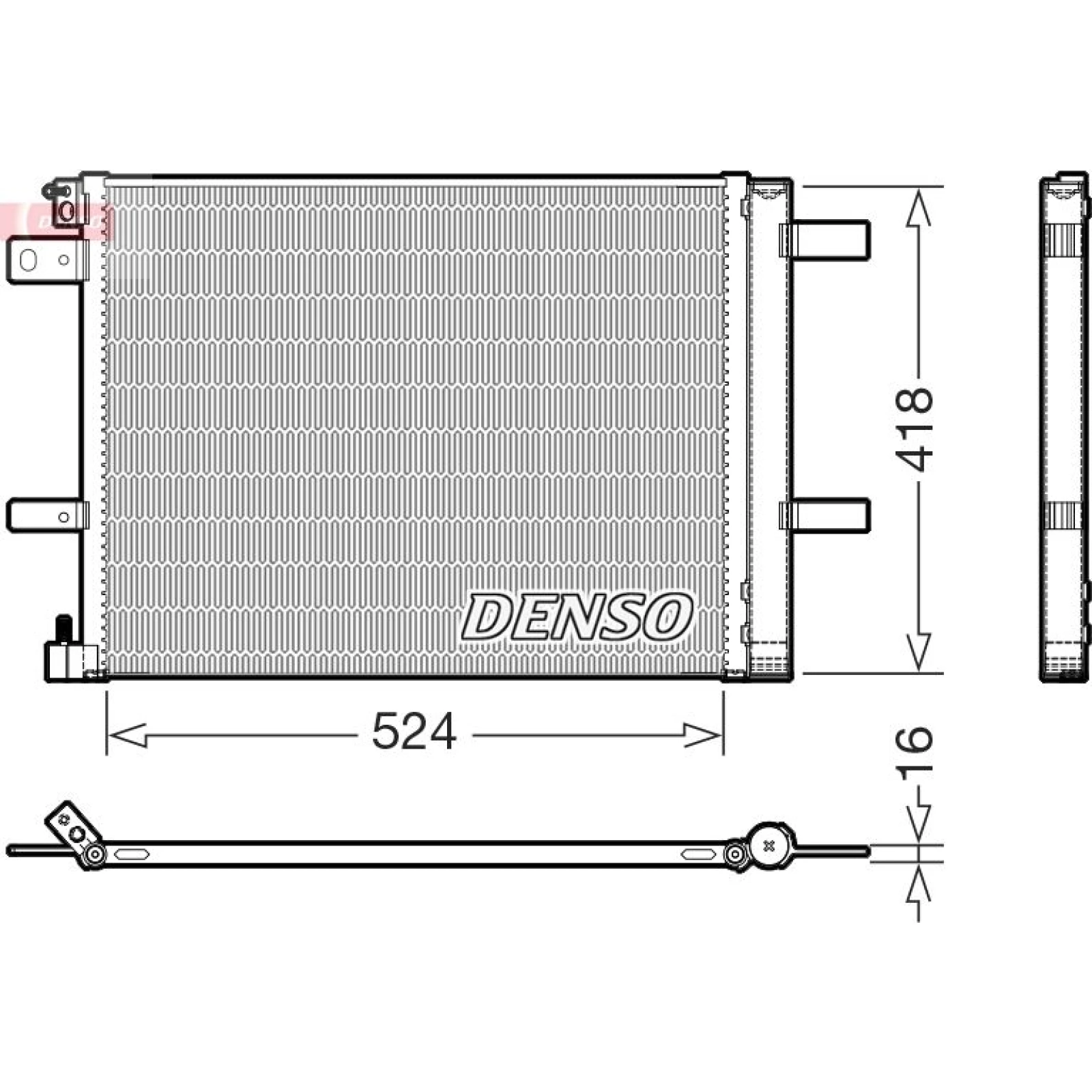 DENSO Kondensator, Klimaanlage DCN07062