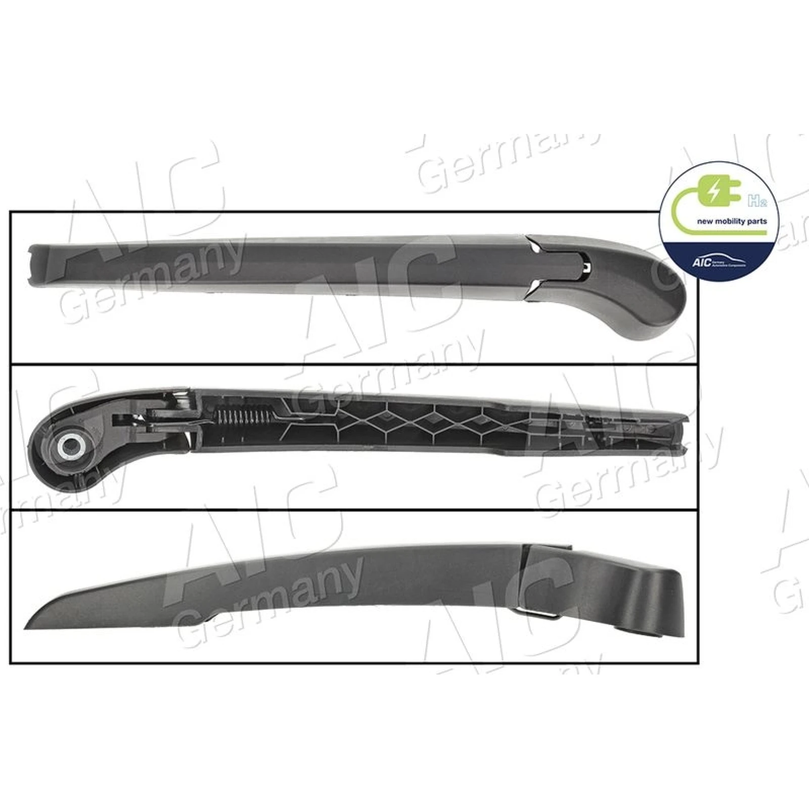 Wischerarm, hinten mit Kappe 59723