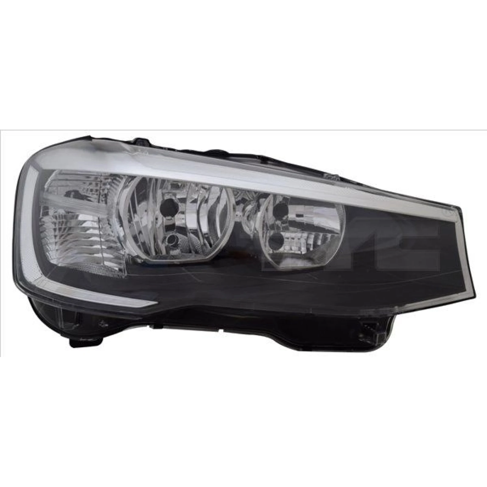TYC Hauptscheinwerfer links H7/H7/W21W mit Stellmotor, elektrische Leuchtweitenregulierung, mit Tagfahrlicht 20-16578-05-9 OE Nummer 63117334077 - l
