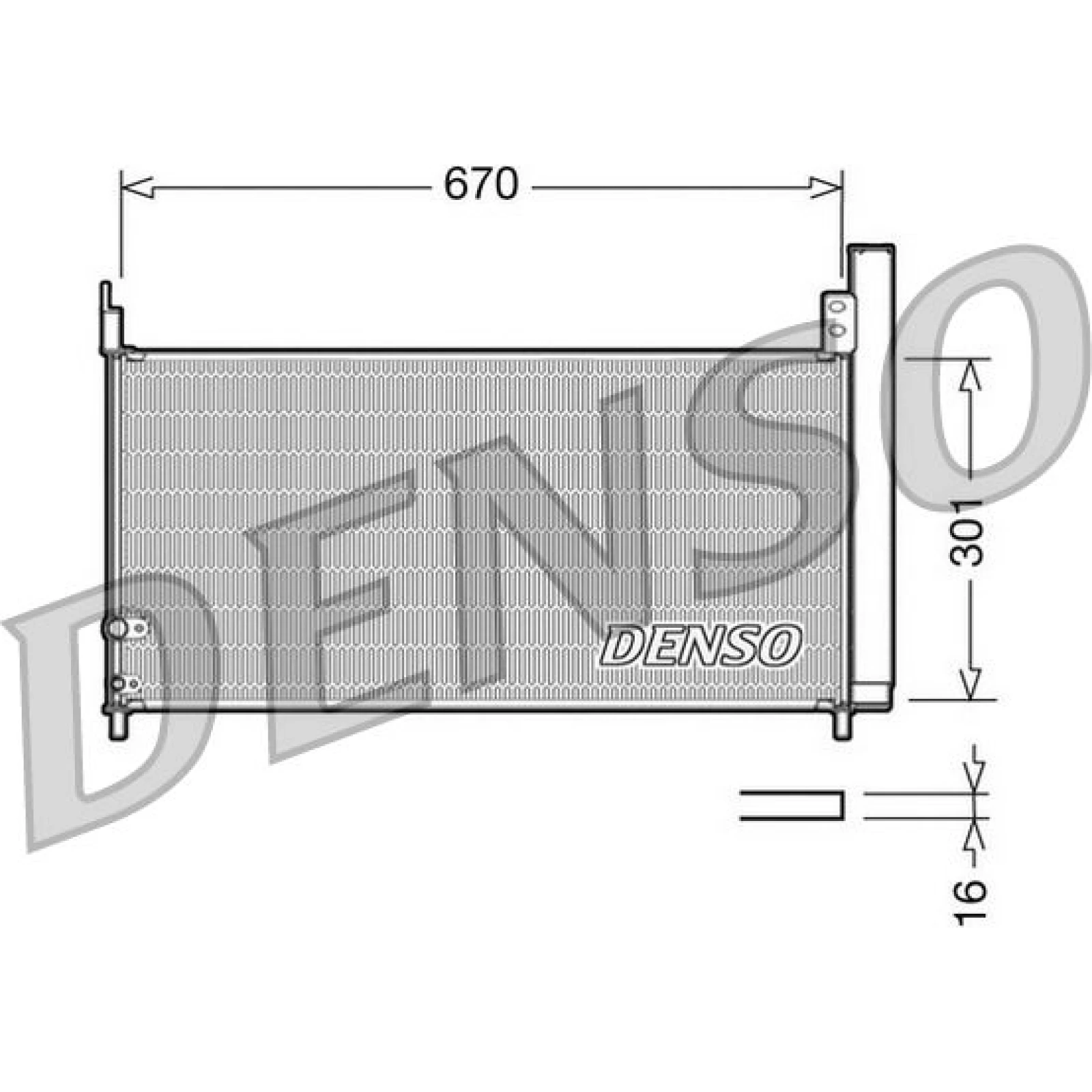 DENSO Klimaanlagenkühler DCN50037