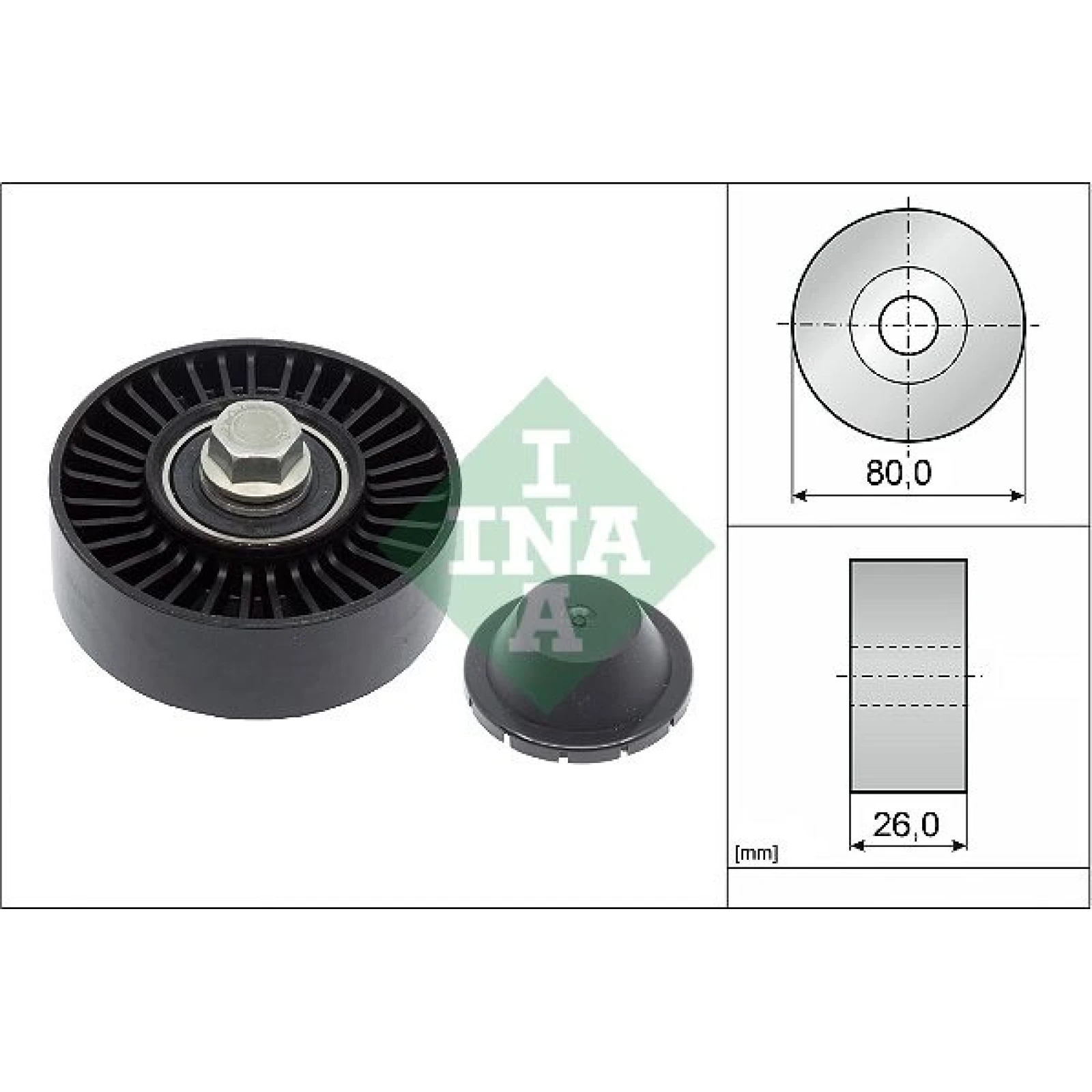 Umlenk-/Führungsrolle, Keilrippenriemen 532 0512 10