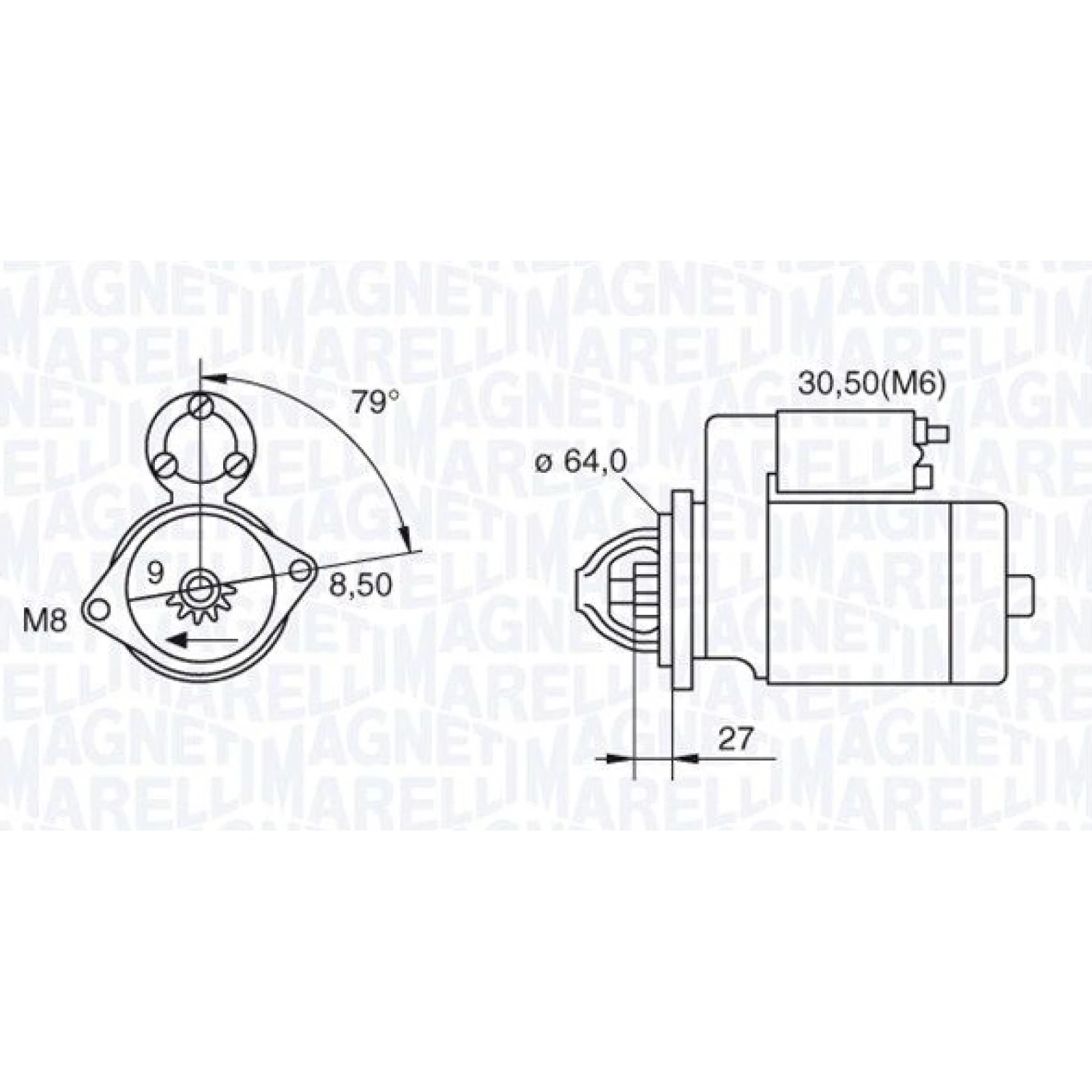 063280045010 Magneti Marelli Anlasser 063280045010