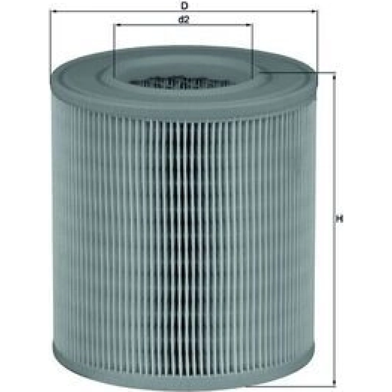 MAHLE Luftfilter LX 1253