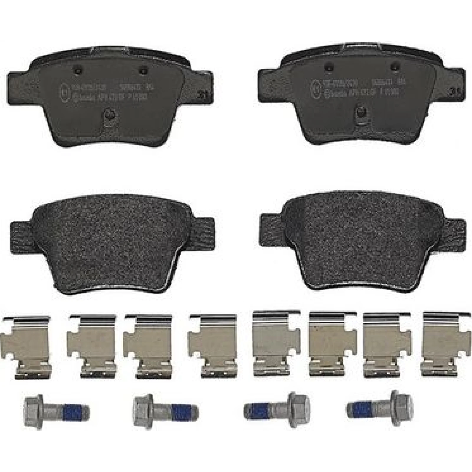 Brembo Prime Bremsbelagsatz Hinterachse – P 61 080 – 95 x 47 x 18 mm – Bremssystem Bosch – OE Nummer 1607961680