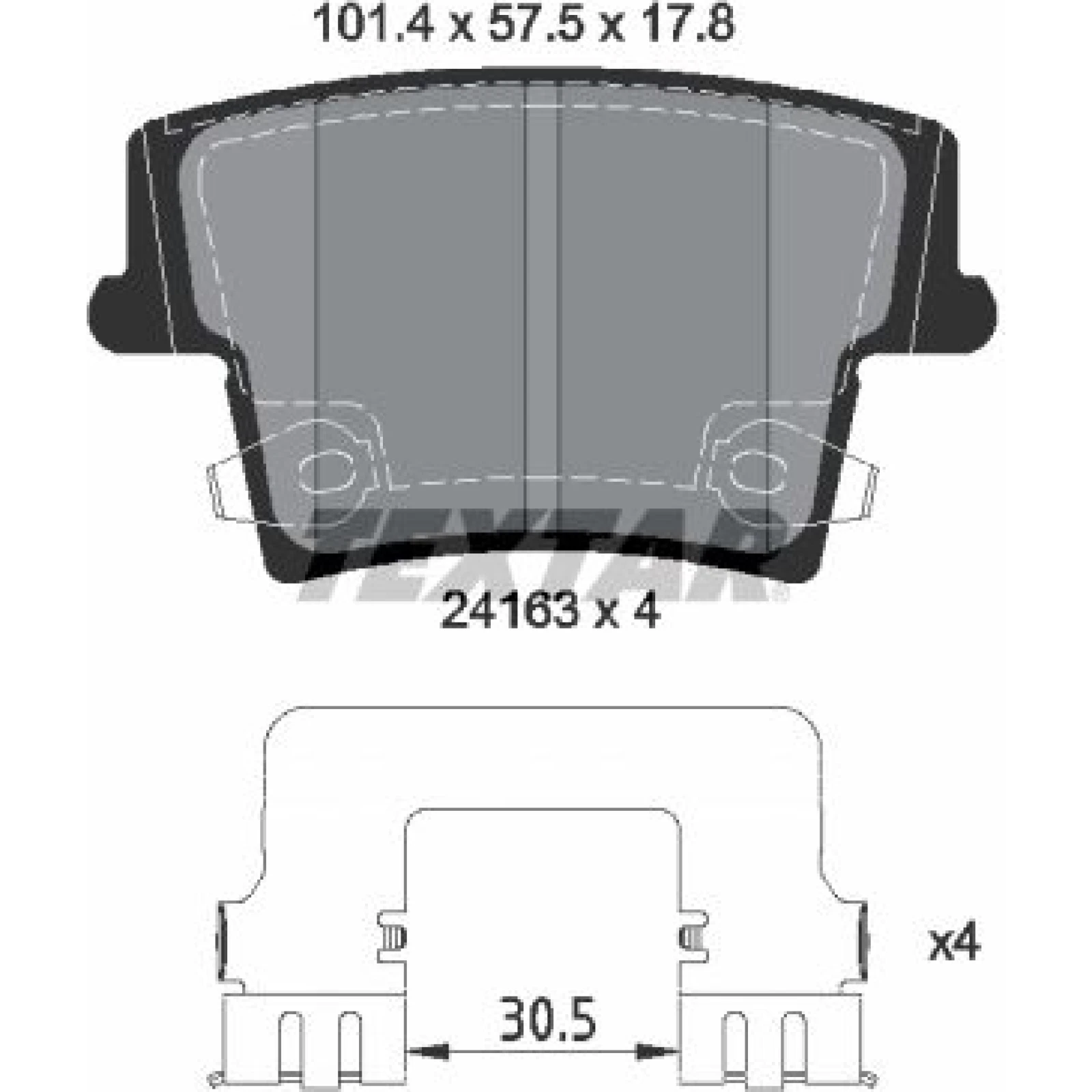 Bremsbelagsatz Chrysler T. 300 C 2.7-6.0 04 2416303