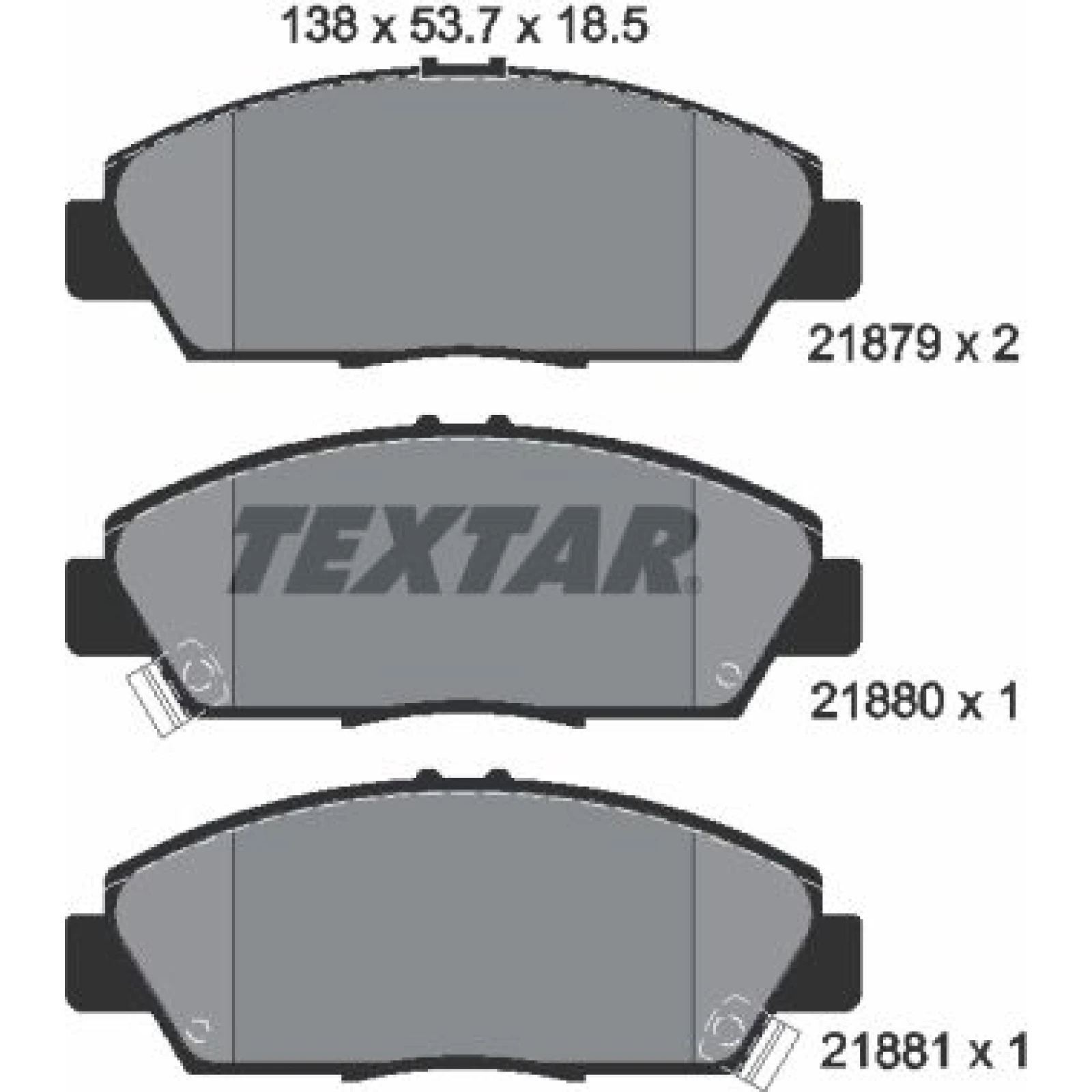 Bremsbelagsatz Honda P. Accord/Rover600 2187901
