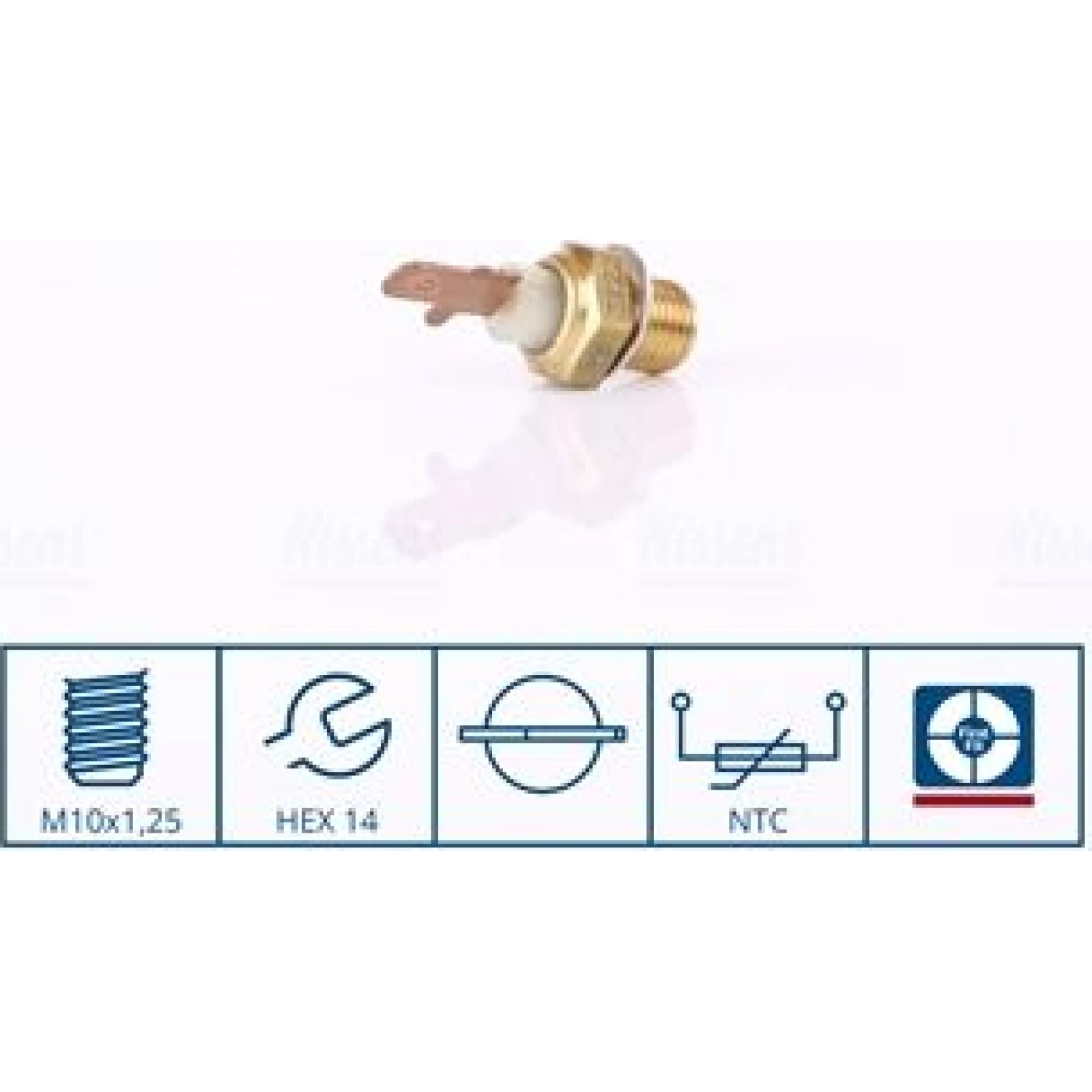 NISSENS Sensor, Kühlmitteltemperatur 207058