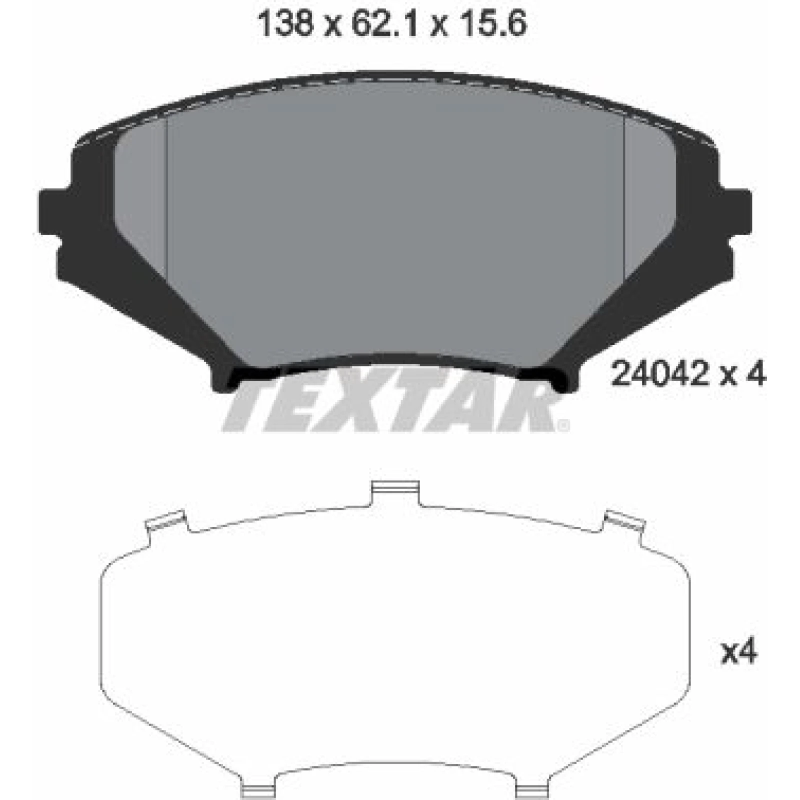 Bremsbelagsatz Mazda P. Rx8 03 2404201