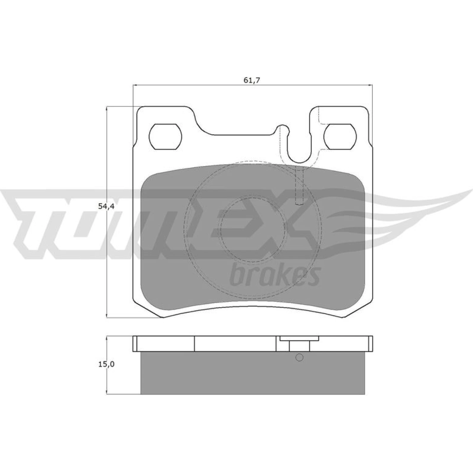 TOMEX brakes Bremsbelagsatz, Scheibenbremse TX 12-30