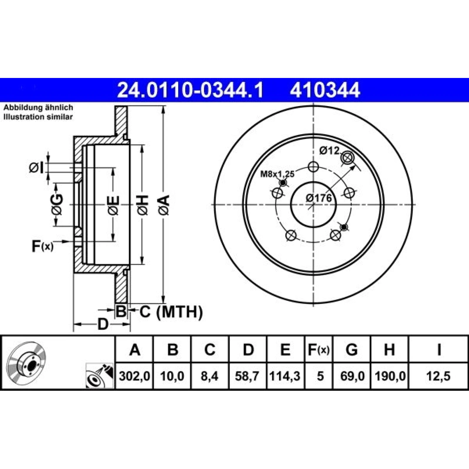Bremsscheibe 24.0110-0344.1
