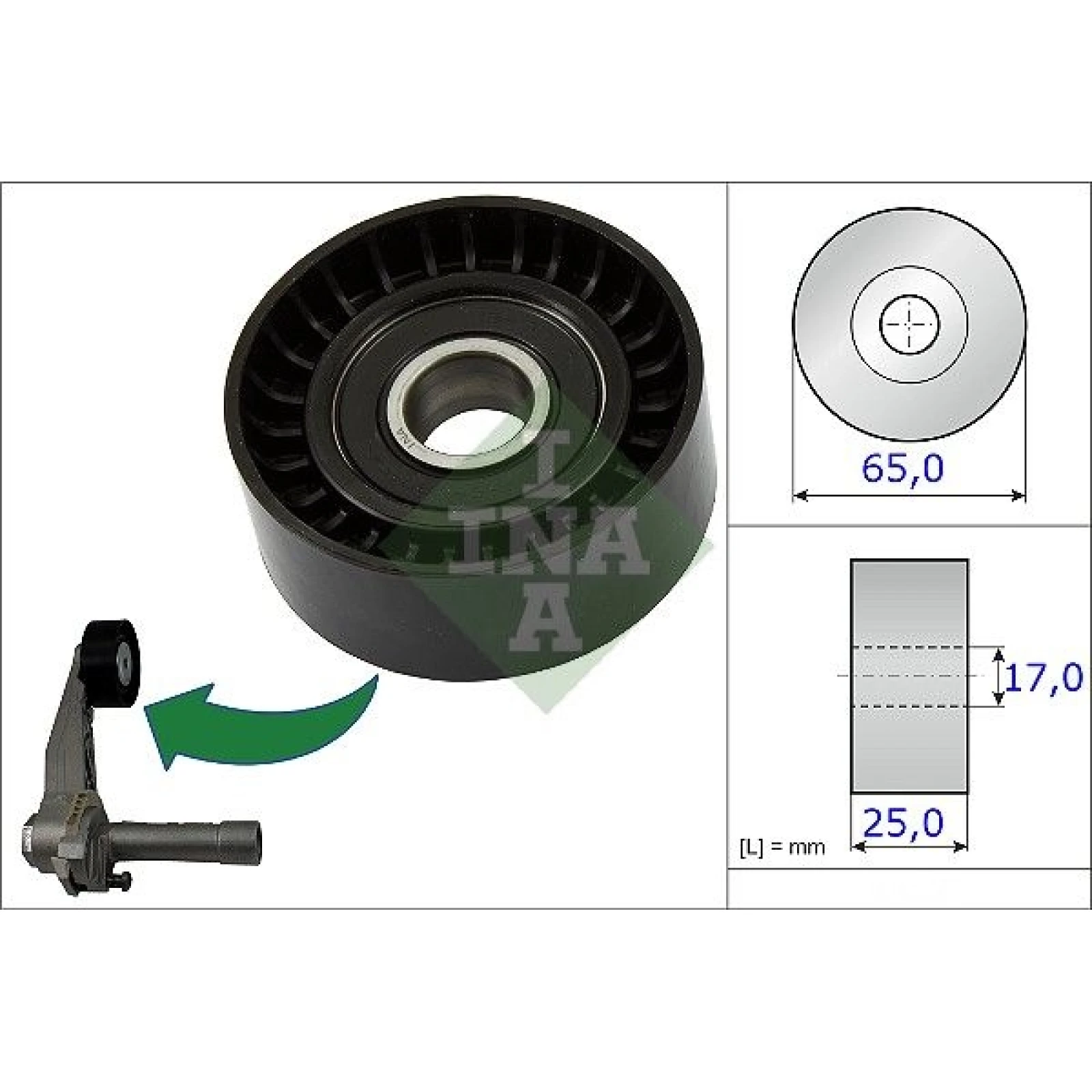 Spannrolle, Keilrippenriemen 531 0866 10