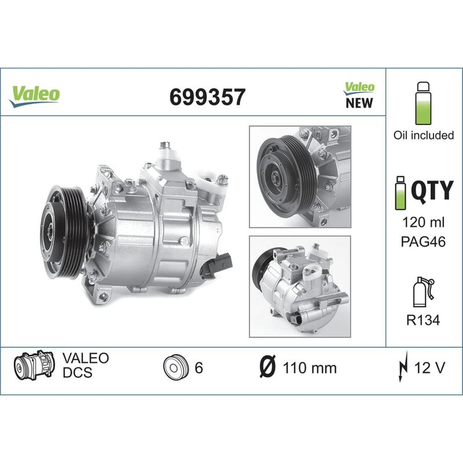 Kompressor, Klimaanlage 699357