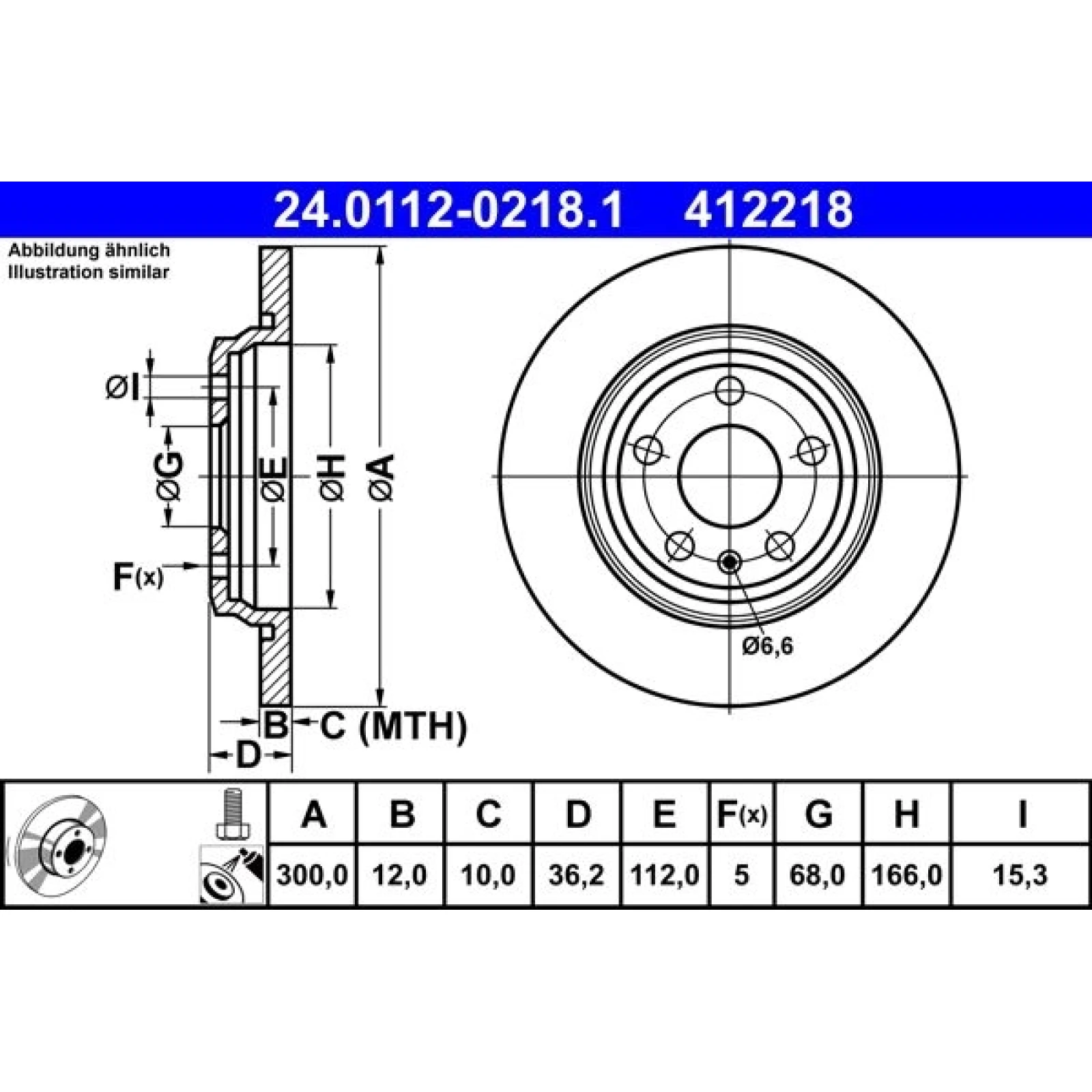 Bremsscheibe 24.0112-0218.1