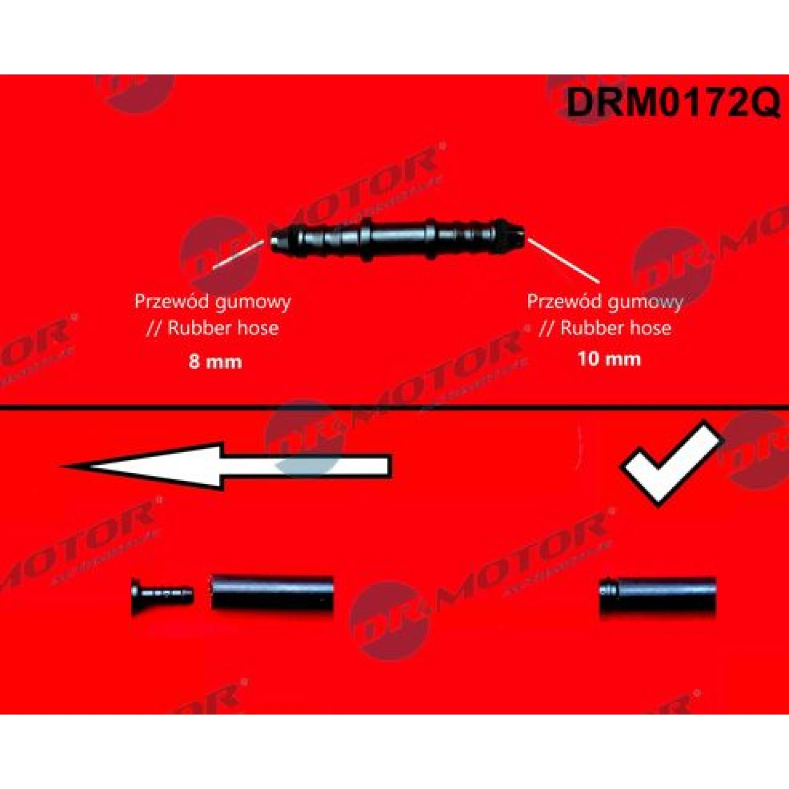DR.MOTOR Schlauchverbinder, Kraftstoffschlauch DRM0172Q