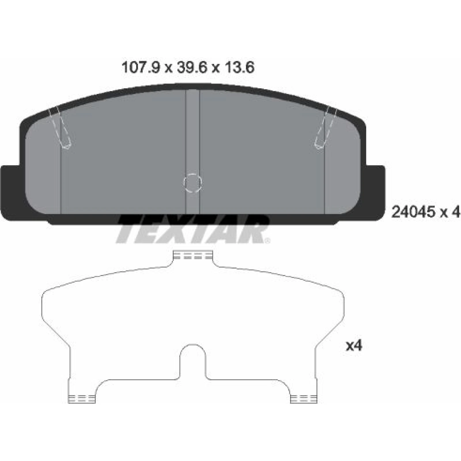 Bremsbelagsatz Mazda T. 626/6 2404501