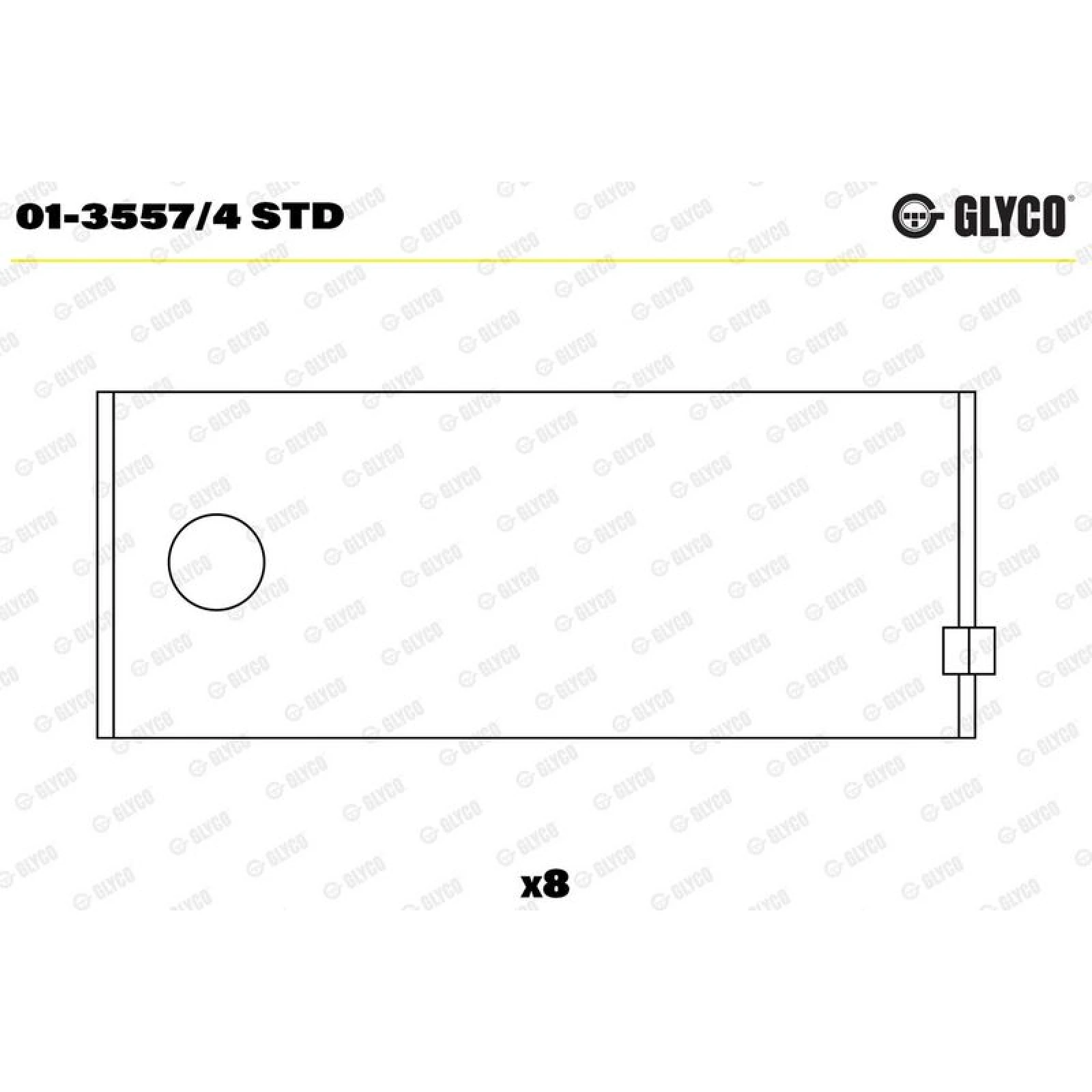 GLYCO Pleuellager 01-3557/4 STD