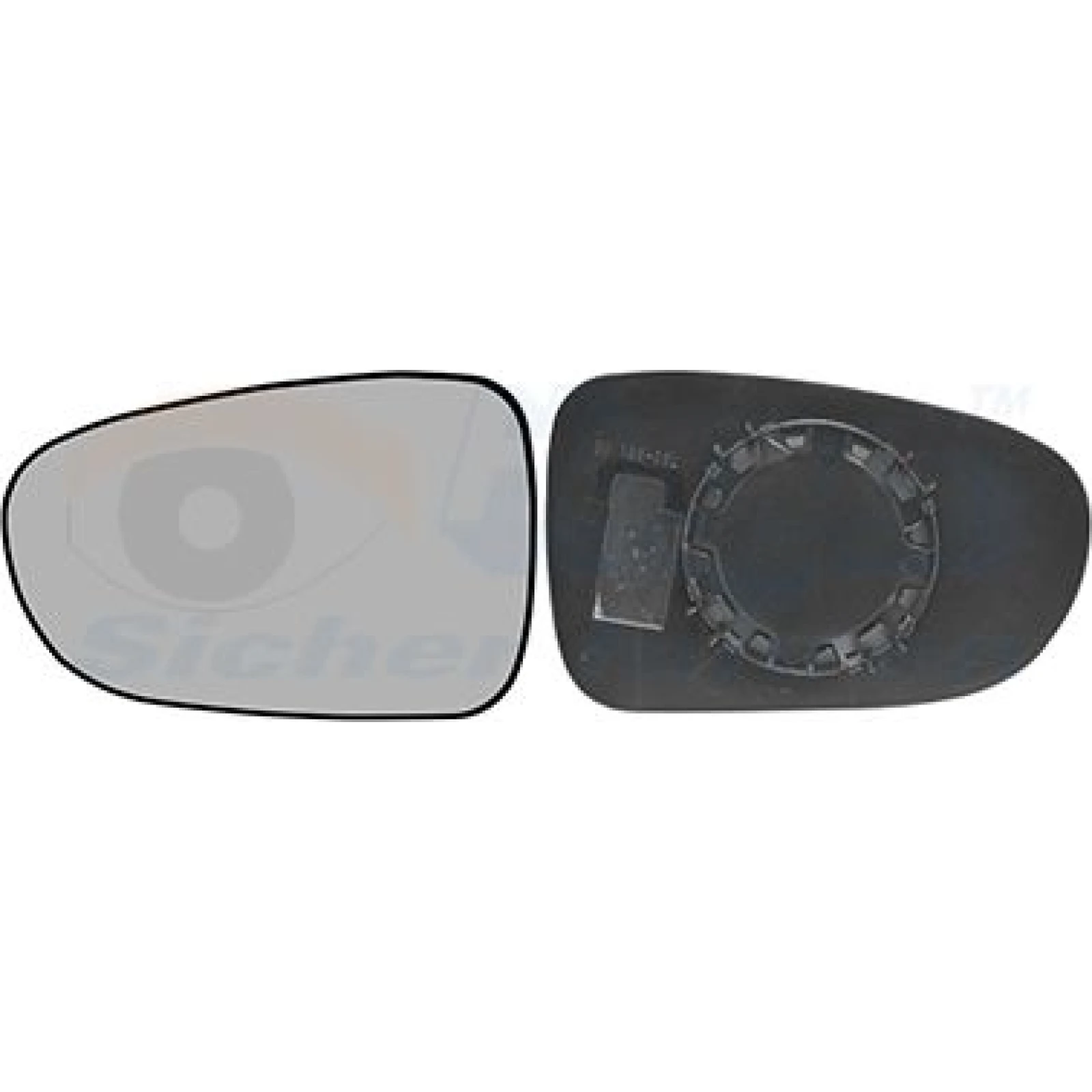 VAN WEZEL Spiegelglas, Außenspiegel 1867832