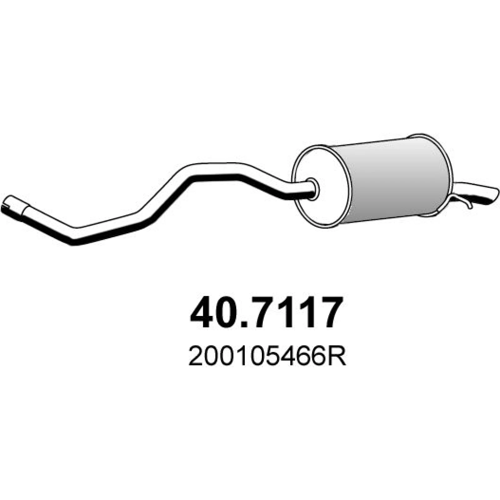 Endschalldämpfer 40.7117