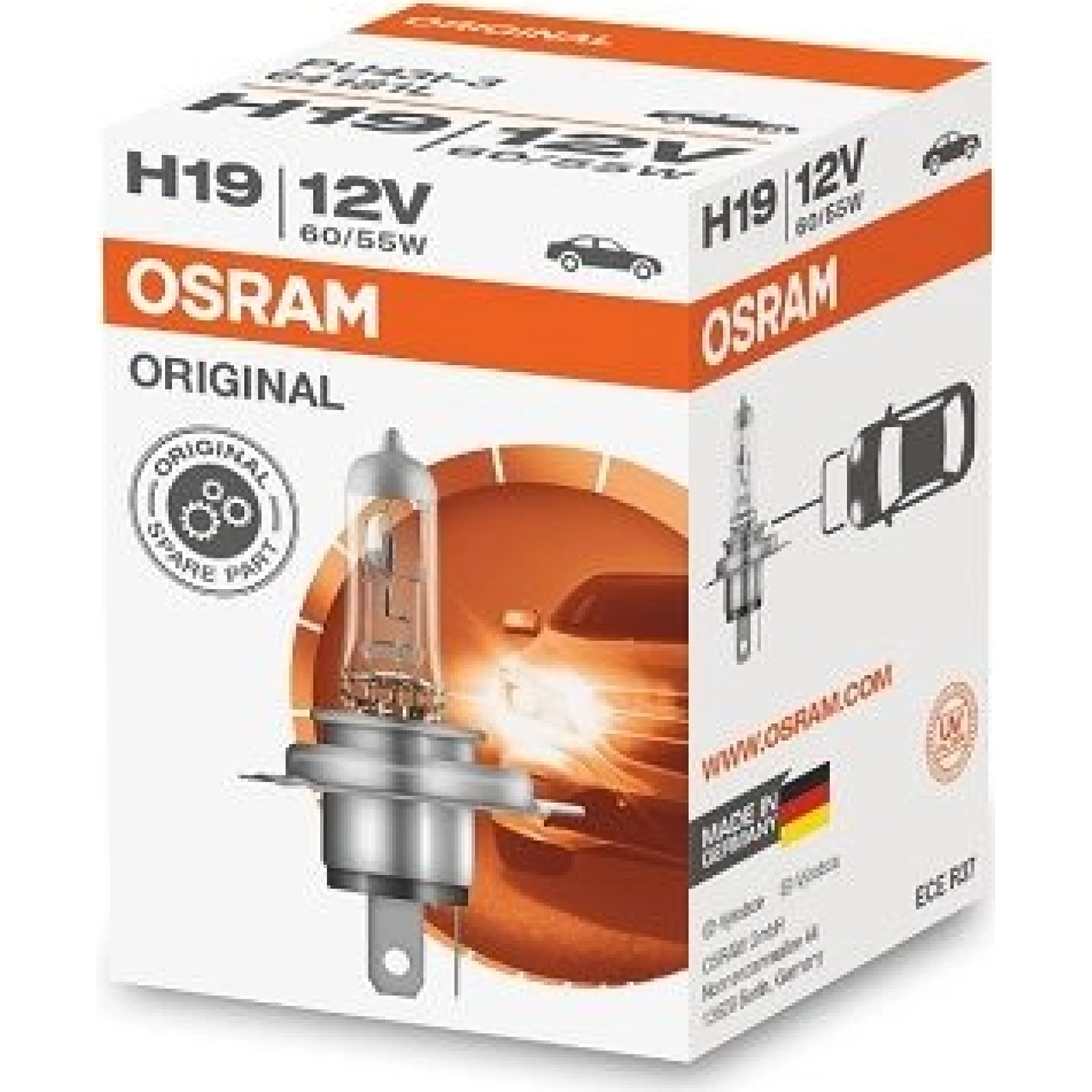 H19 OSRAM Faltschachtel 64181L