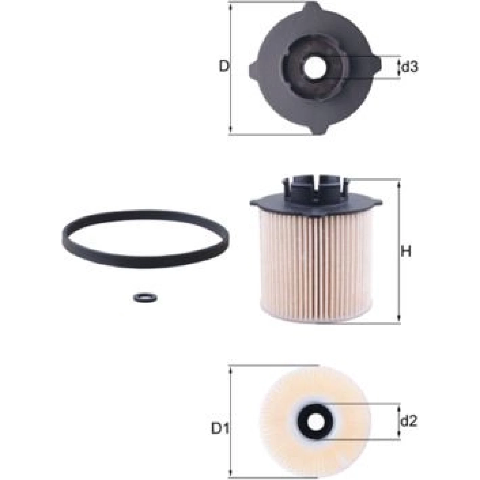 MAHLE Kraftstofffilter KX 265D