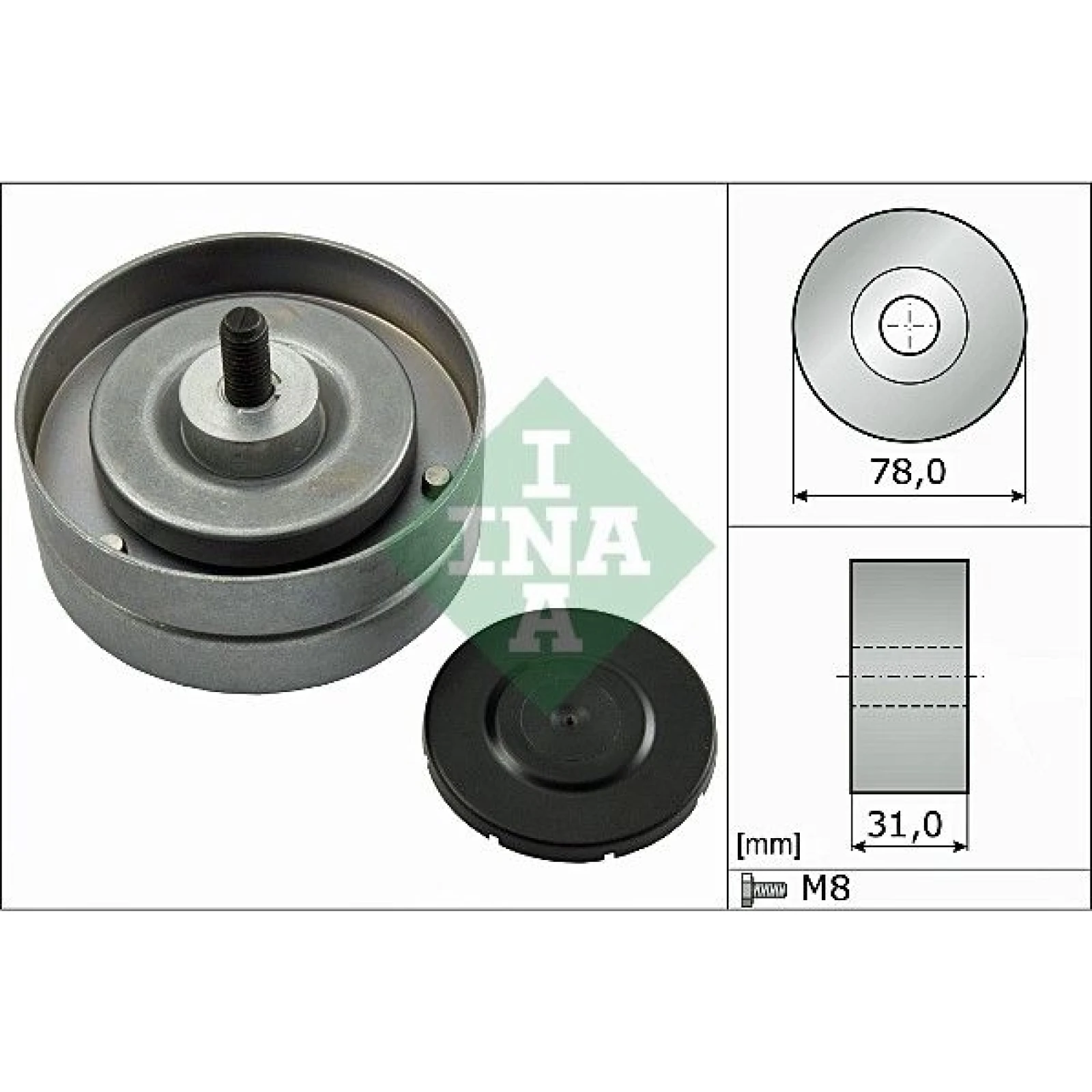 Umlenk-/Führungsrolle, Keilrippenriemen 532 0463 10