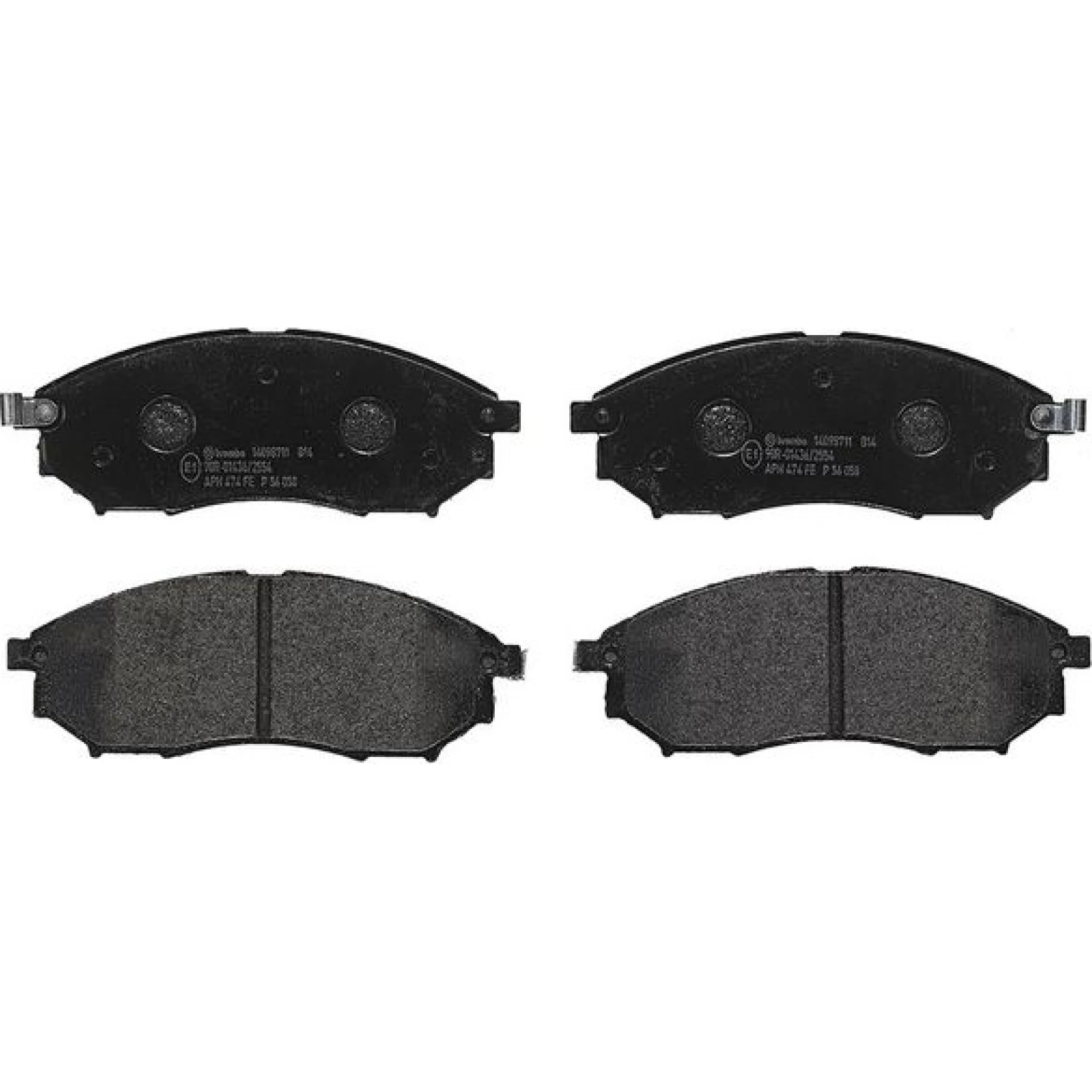 BREMBO Bremsbelagsatz, Scheibenbremse P56058