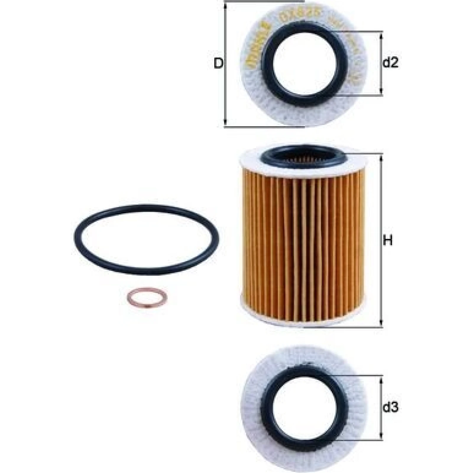 MAHLE Ölfilter OX 825D