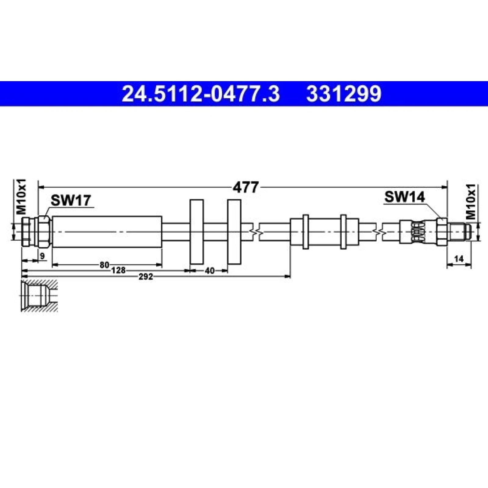 Bremsschlauch 24.5112-0477.3