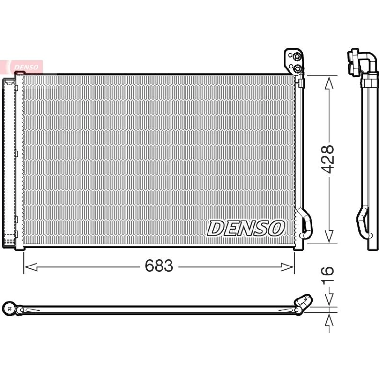 DENSO Kondensator, Klimaanlage DCN99083