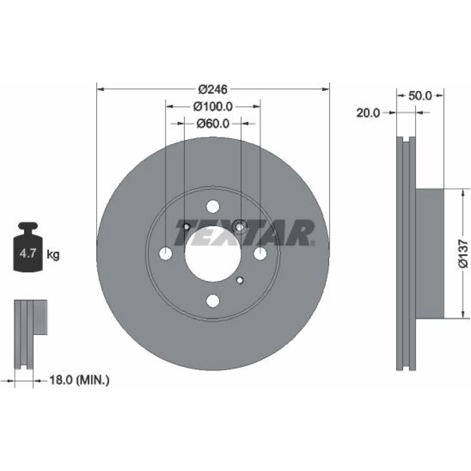 Bremsscheibe Suzuki P. Baleno 92104500