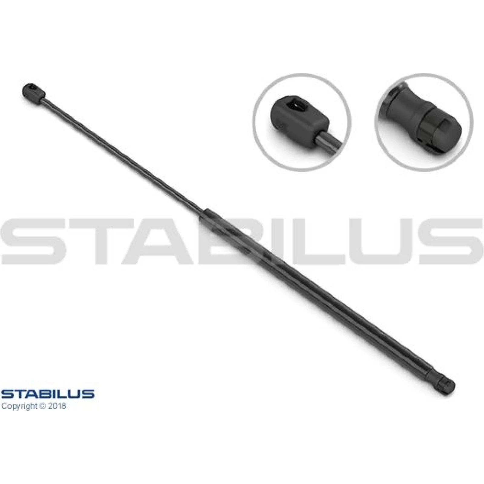 Gasfeder, Hinten L 492 420N 16687