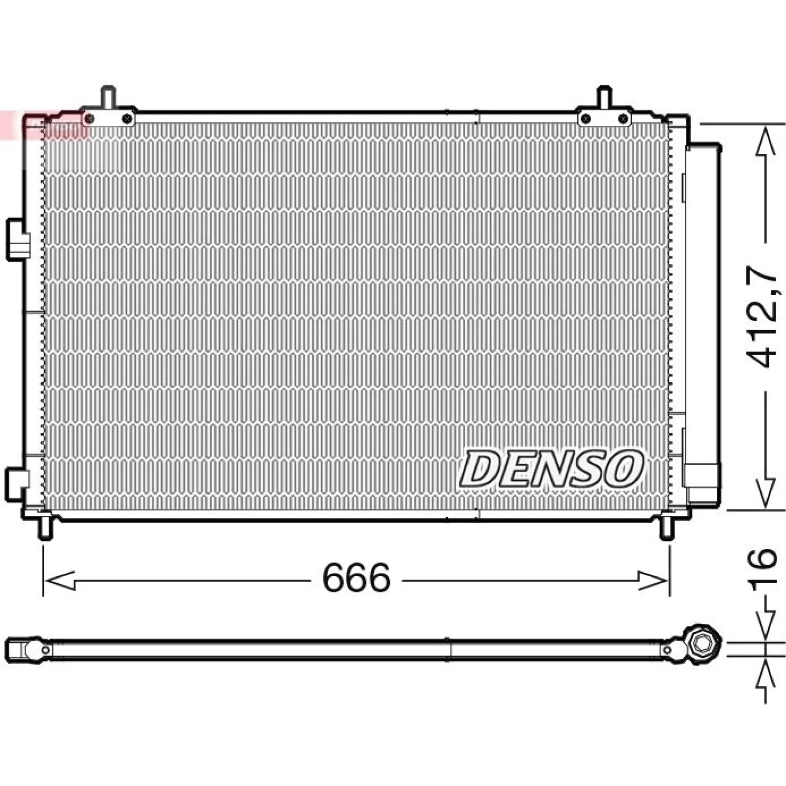 DENSO Kondensator, Klimaanlage DCN50059