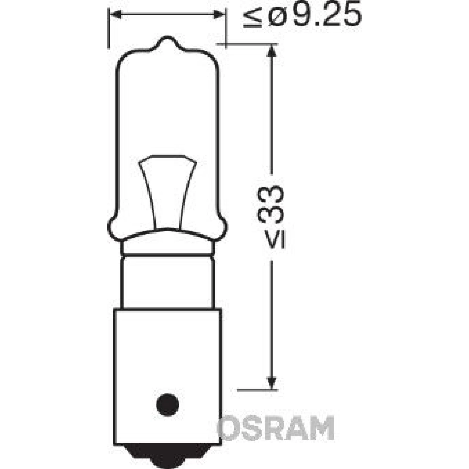 H21W OSRAM 24V 21W BAY9S 64138