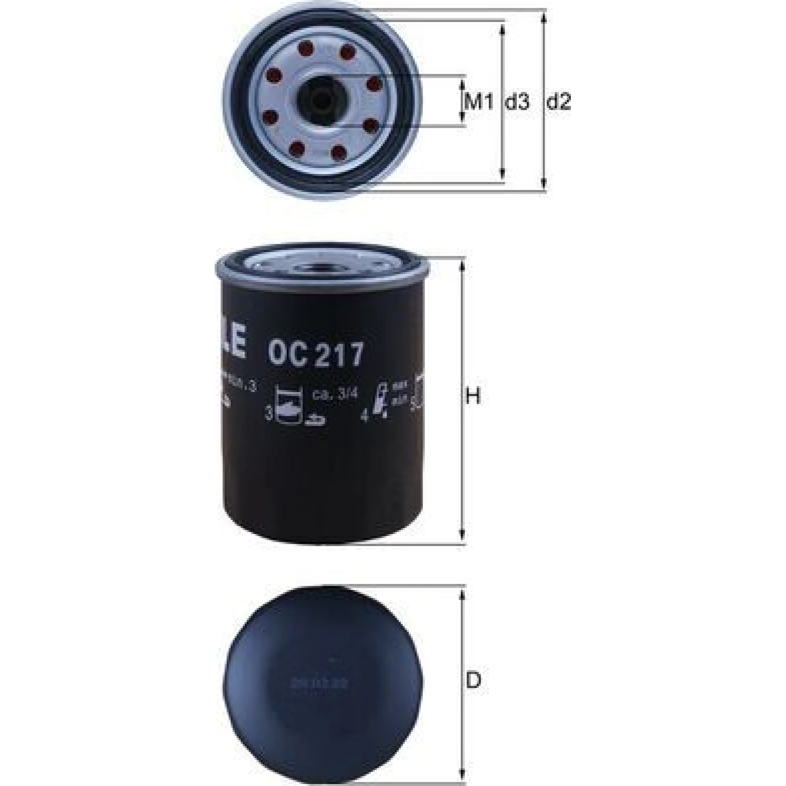 MAHLE Ölfilter OC 217