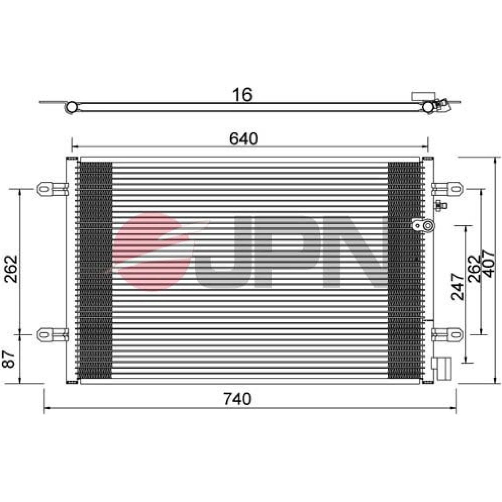 JPN Kondensator Klimaanlage 60C9073-JPN