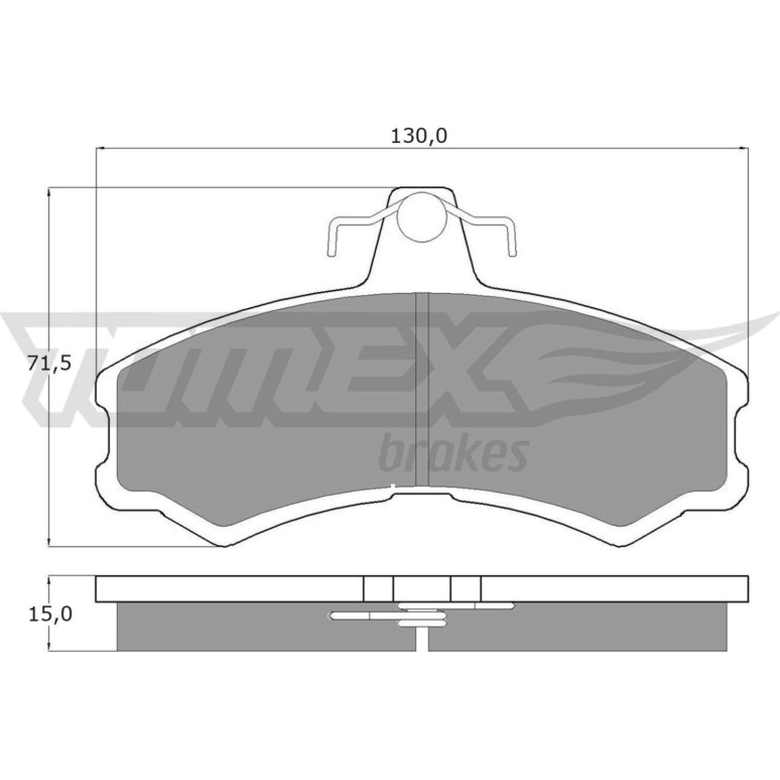 TOMEX brakes Bremsbelagsatz, Scheibenbremse TX 10-45