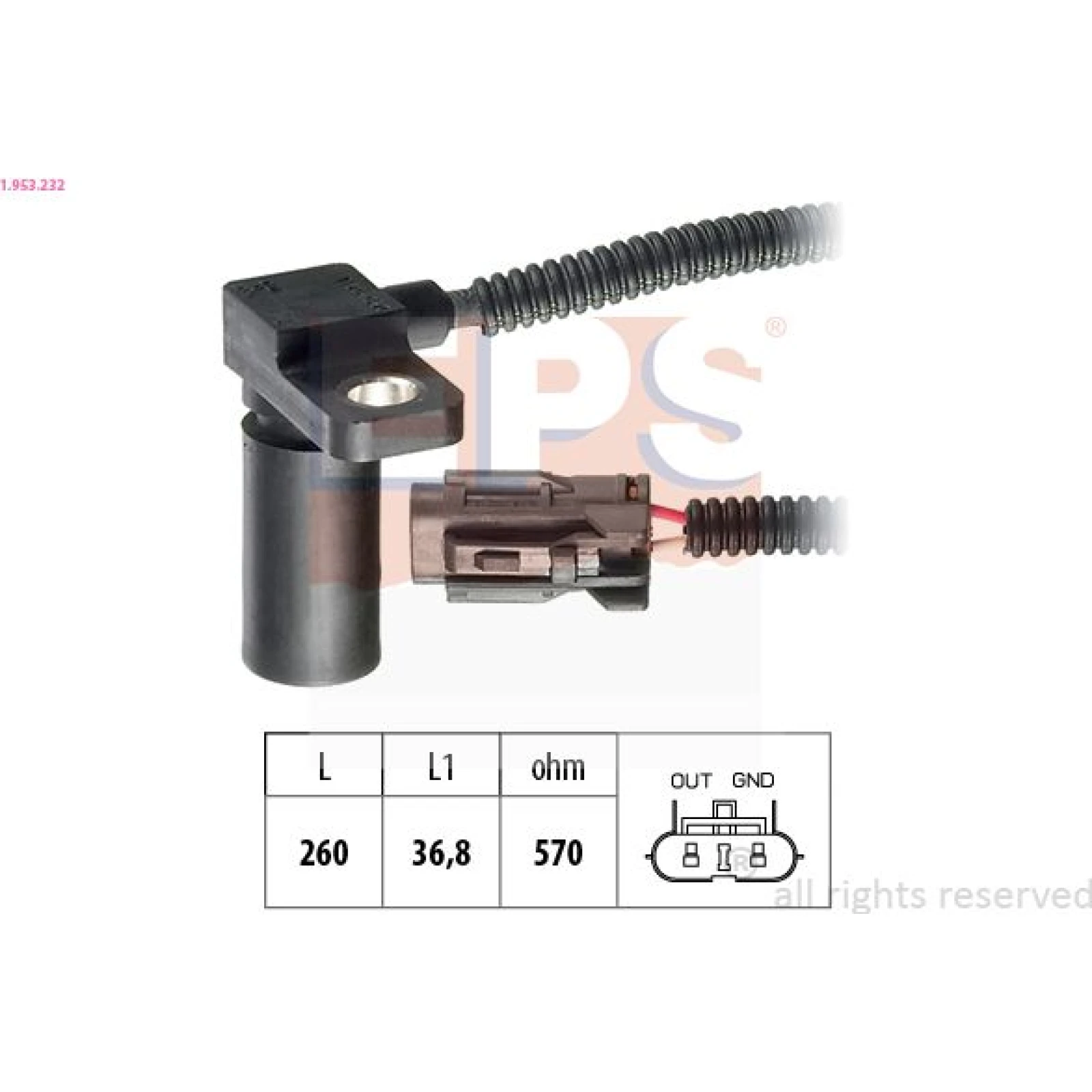 Drehzahlsensor, Automatikgetriebe 1.953.232