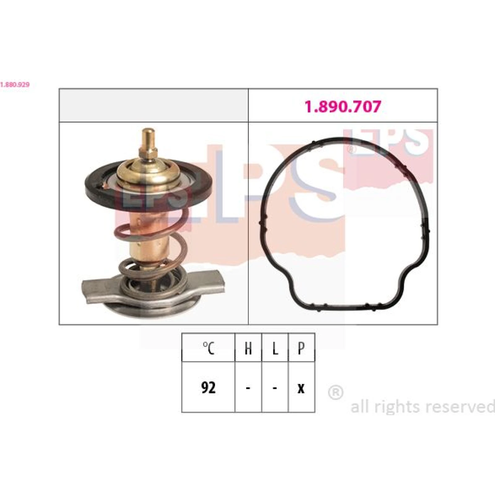 Thermostat, Kühlmittel 1.880.929