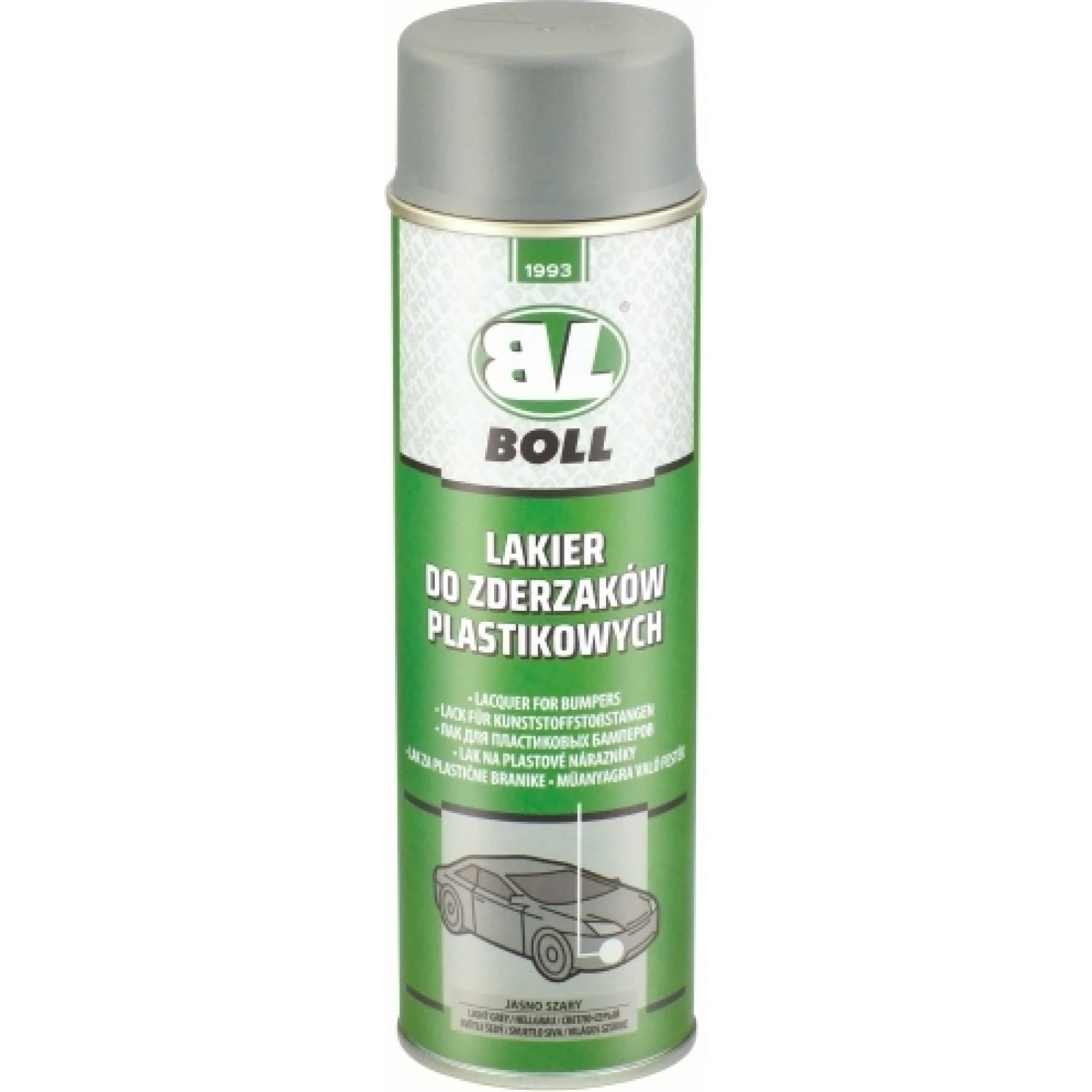 BOLL 001014 Lack für Kunststoffstoßstangen hellgrau Spray 500 ml