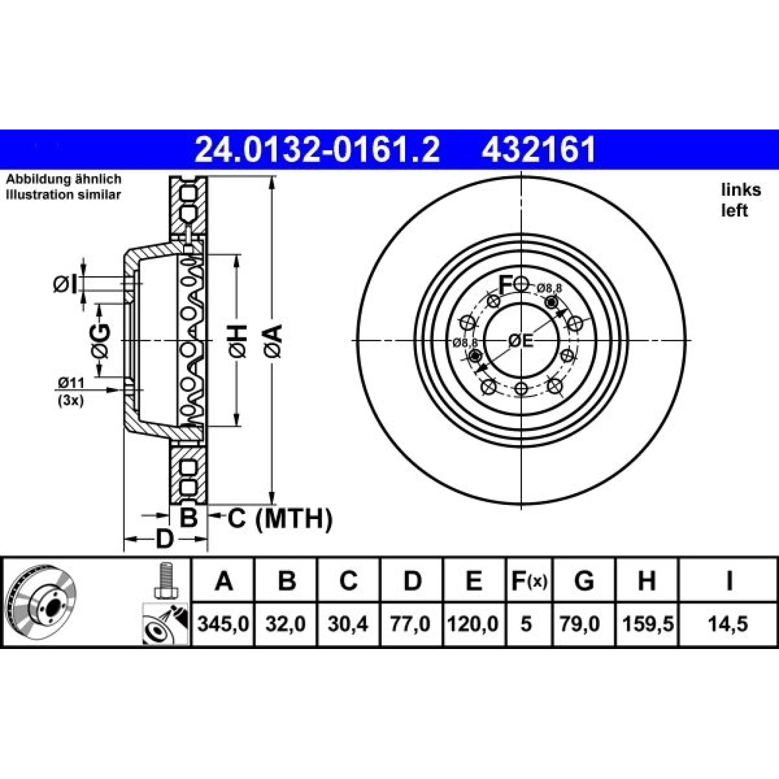 Bremsscheibe 24.0132-0161.2