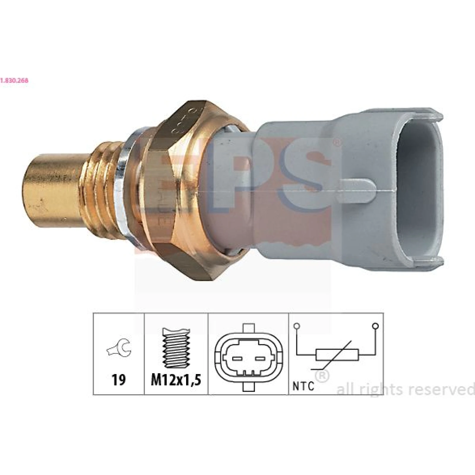 Sensor, Kühlmitteltemperatur 1.830.268