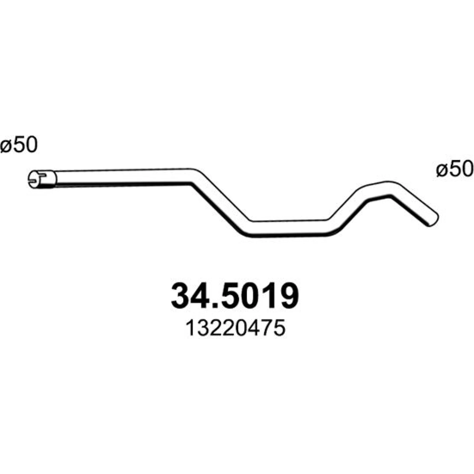 Abgasrohr 34.5019