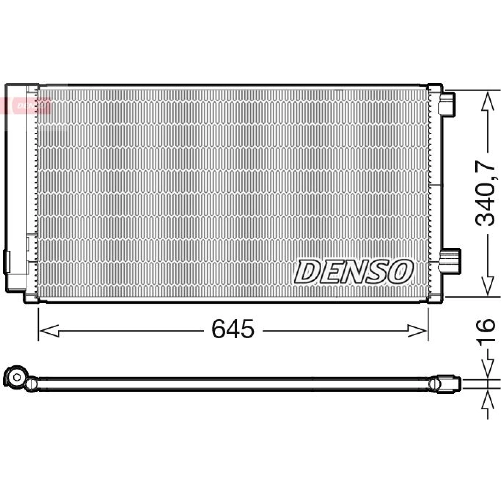 DENSO Kondensator, Klimaanlage DCN06020
