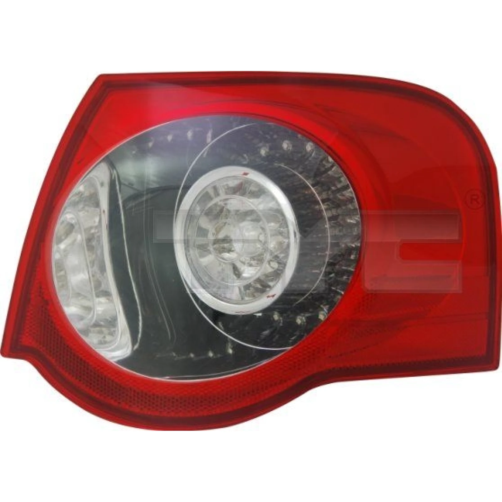 Heckleuchte A L M K-PLATTE ROT/WEISS LED 7257,642,2